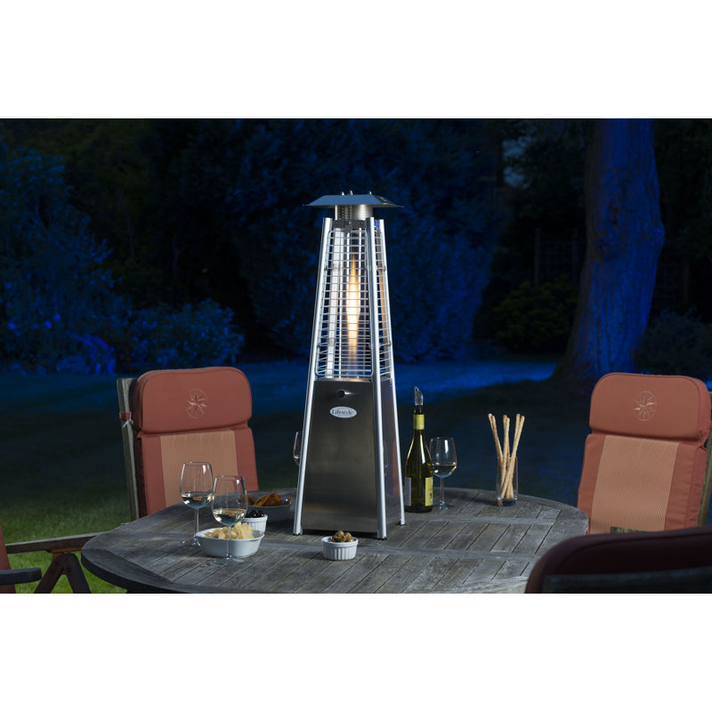 Dakota Fields Chantico Stainless Steel Flame Table Top Patio Heater